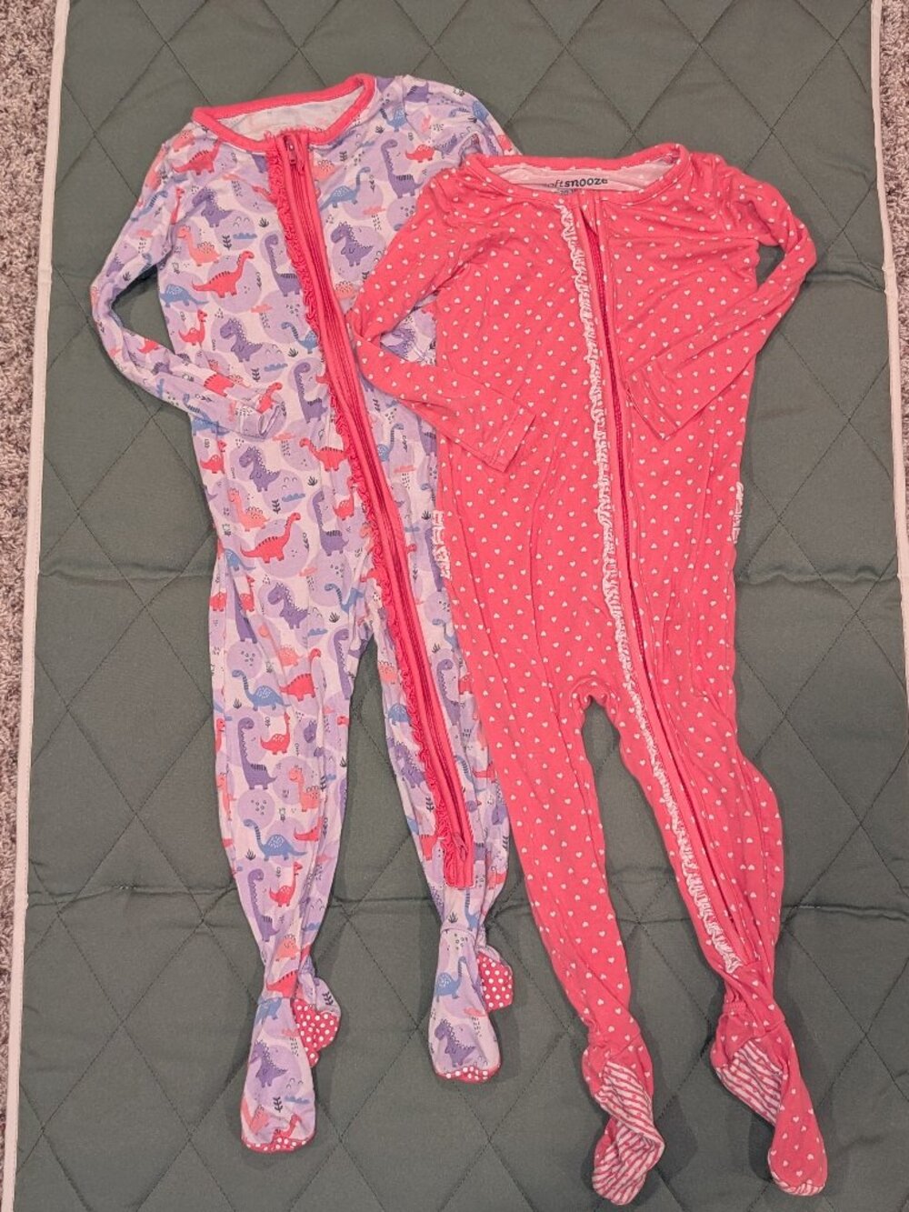 Rufflebutts Footie Pajamas 18-24m Lot of 2